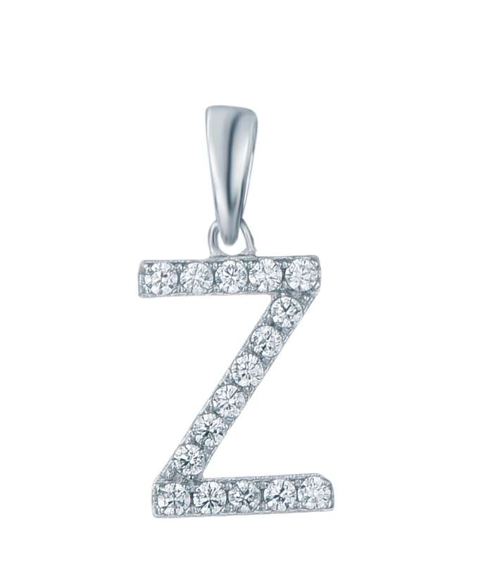 Sterling Silver Micro Set Letter Z Pendant SP00041
