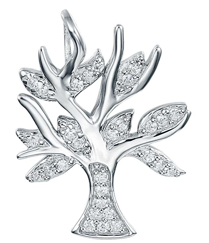 Sterling Silver Contemporary Tree Of Life Pendant SP00003