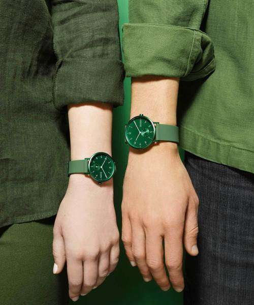 Skagen Aaren Kulor SKW6545 41mm Green On Green Silicone