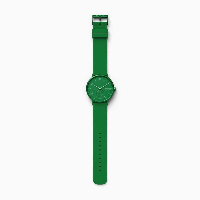 Skagen Aaren Kulor SKW6545 41mm Green On Green Silicone