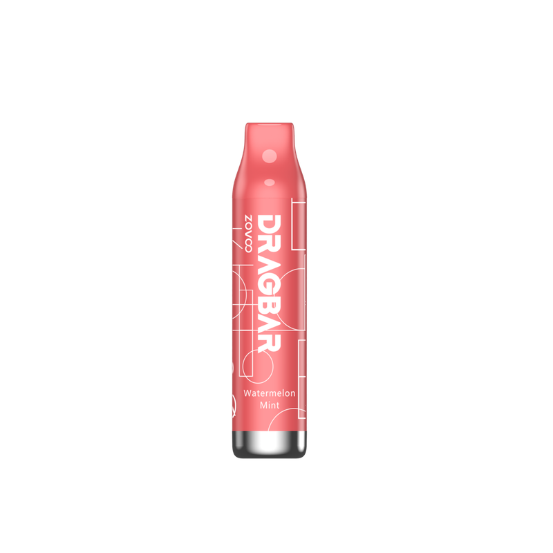 ZoVoo Dragbar 5000c Watermelon Mint Rechargeable Disposable Vape Pod 50mg 5000 Puffs