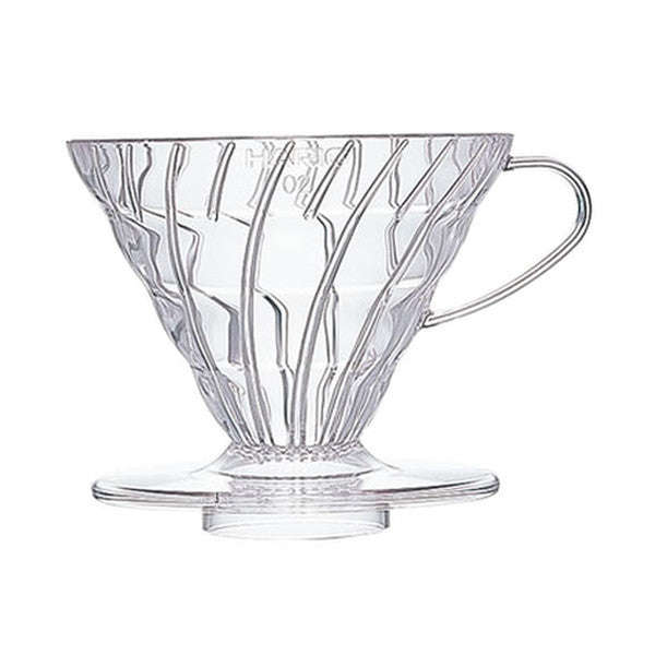 Hario V60 Pour-Over Coffee Dripper - 02 (1-4 Cup) / Clear Plastic