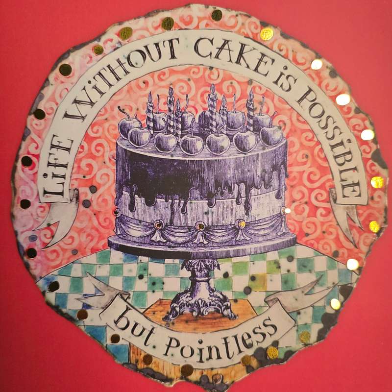 Life without cake is possible .... Blank Greeting Card