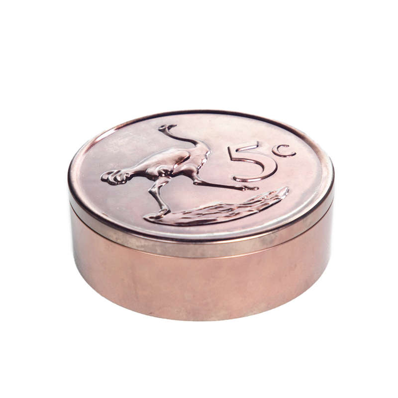 5 Cent Coin Stash Tin with Removable Lid