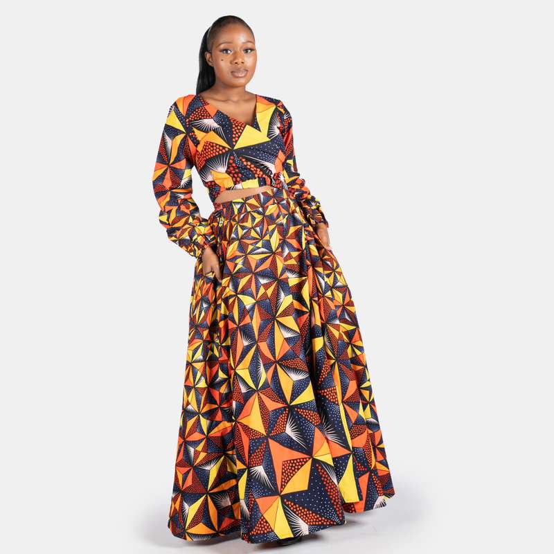 Women's Busi Wrap Cotton Skirt