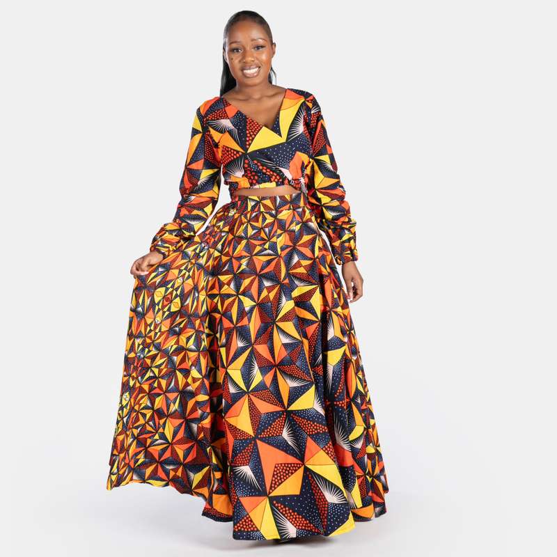 Women's Busi Wrap Cotton Skirt