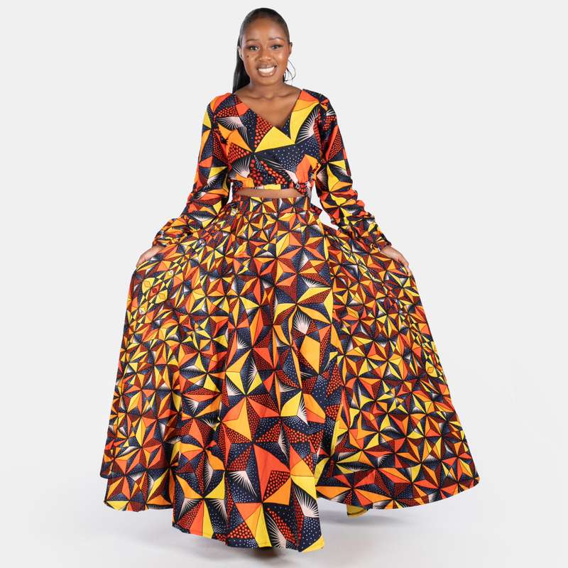 Women's Busi Wrap Cotton Skirt