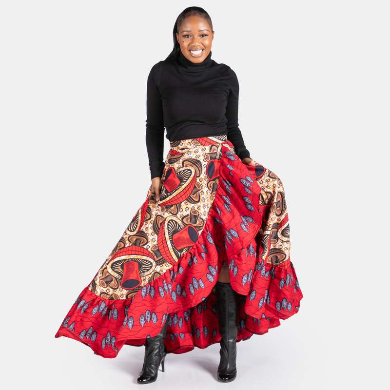 Ladies' Ruffle Wrap Skirt