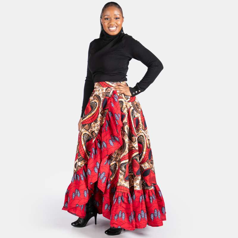 Ladies' Ruffle Wrap Skirt