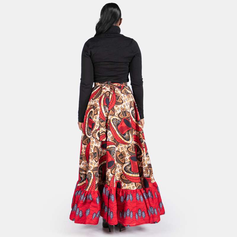 Ladies' Ruffle Wrap Skirt