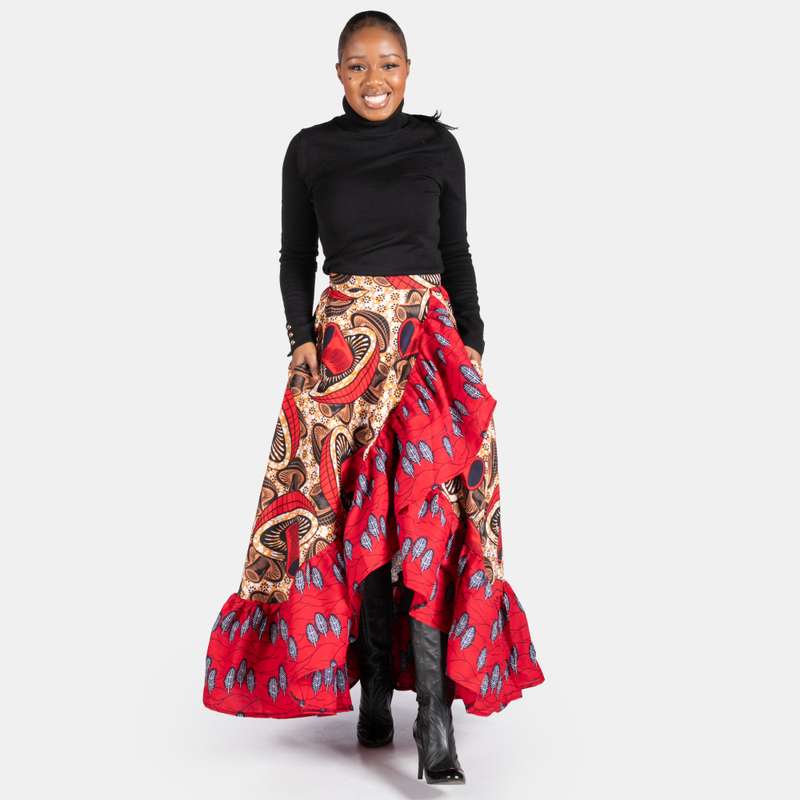 Ladies' Ruffle Wrap Skirt