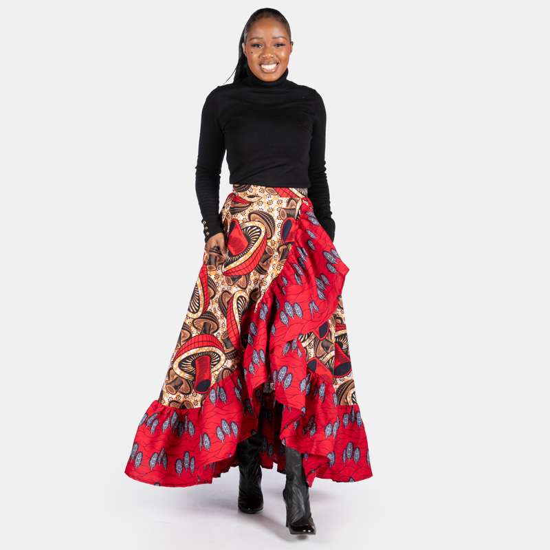 Ladies' Ruffle Wrap Skirt