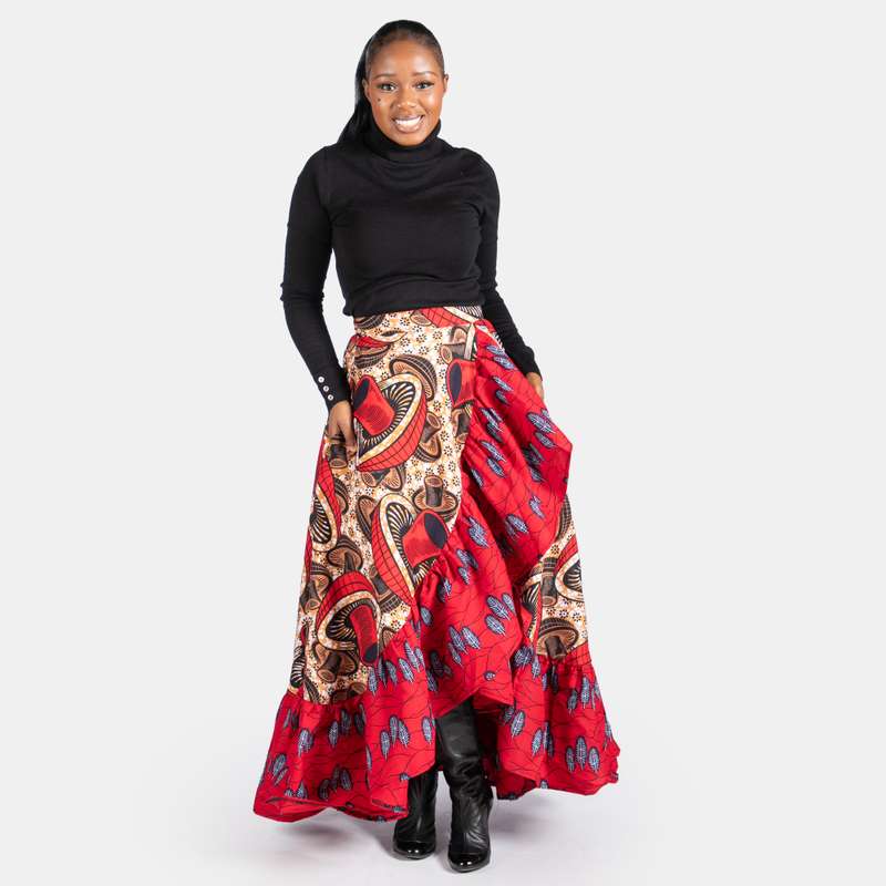 Ladies' Ruffle Wrap Skirt