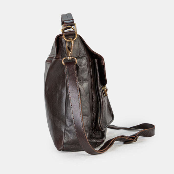 Genuine Leather Laptop Bag with Detail
