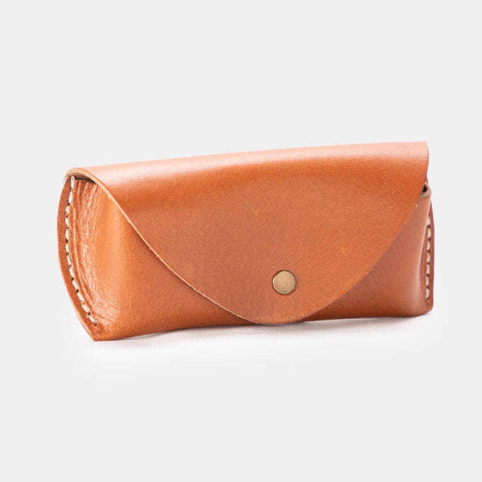 Genuine Leather Handcrafted Glasses Case with Full Flap