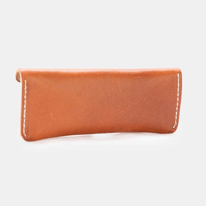 Genuine Leather Handcrafted Glasses Case with Full Flap