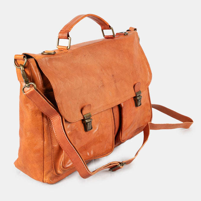 Genuine Leather Laptop Bag with Detail