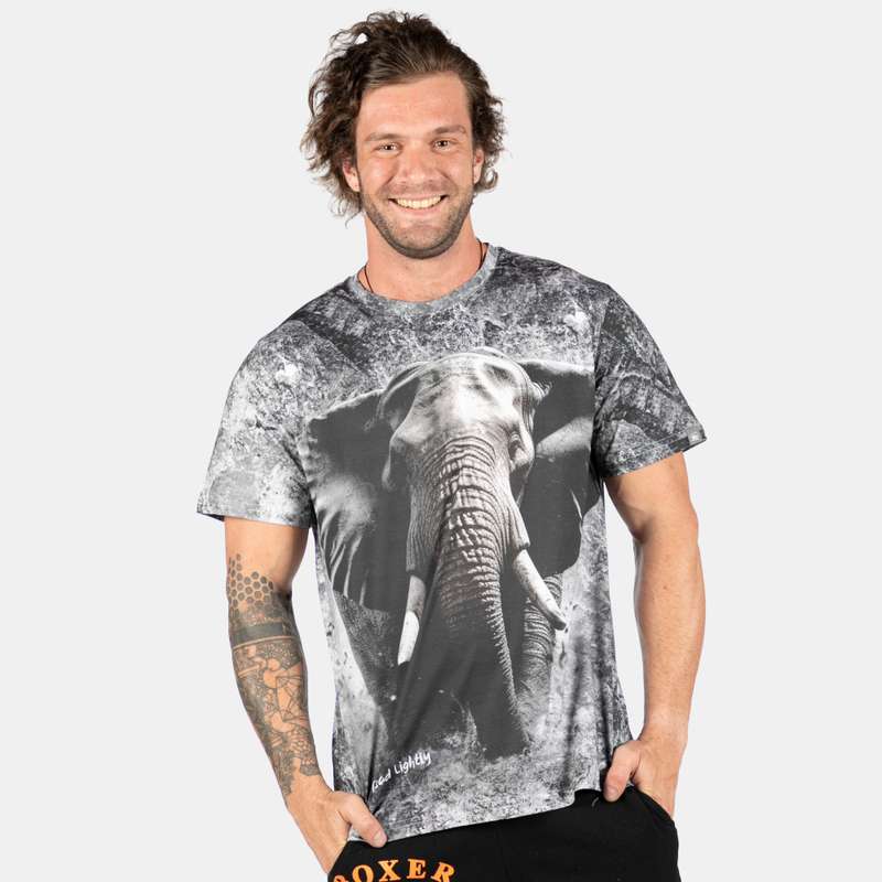 Men's All Over Elephant Full Colour T-Shirt