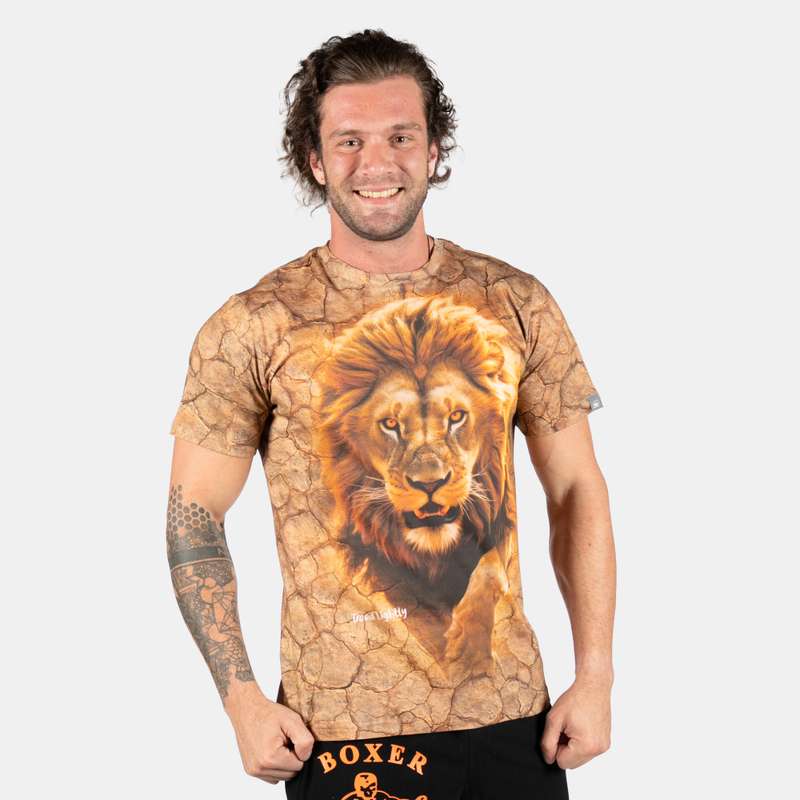 Men's All Over Full Colour Lion T-Shirt