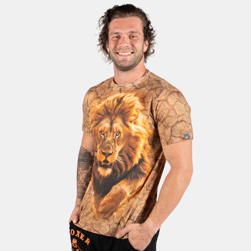 Men's All Over Full Colour Lion T-Shirt