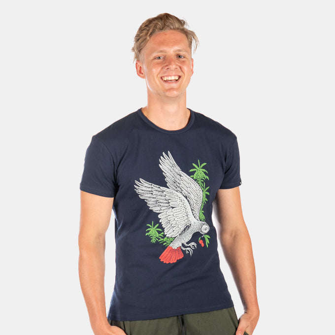 Men's African Grey Slim Fit T-Shirt