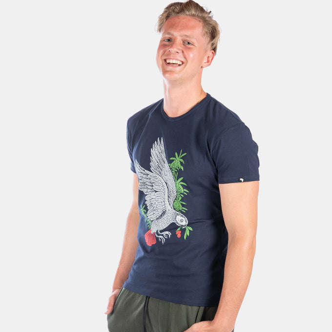 Men's African Grey Slim Fit T-Shirt