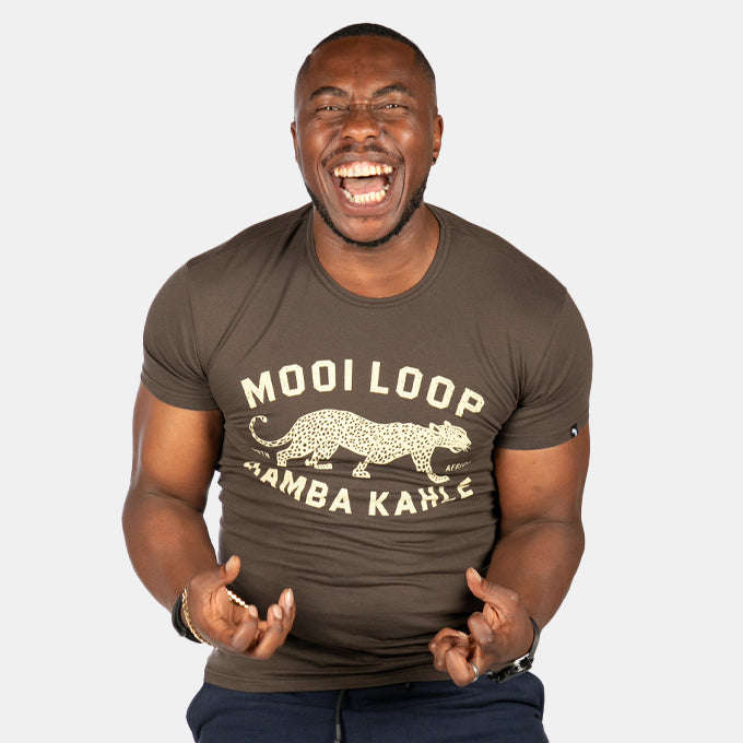 Men's Leopard Mooi Loop Hamba Kahle T-Shirt