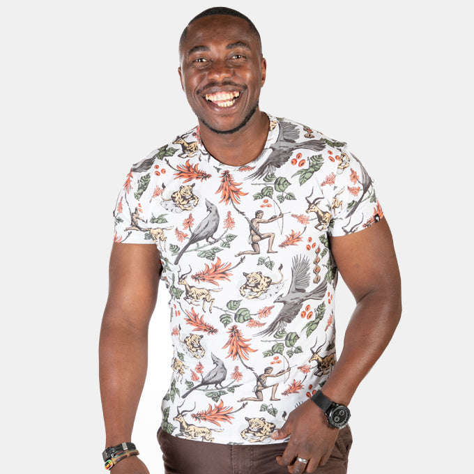 Men's Lucky Hunt T-Shirt with African Bushveld