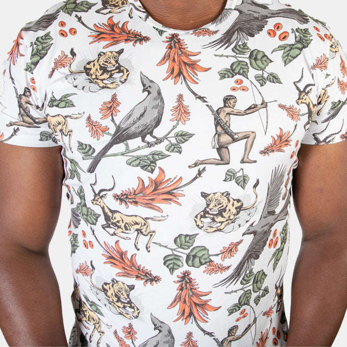 Men's Lucky Hunt T-Shirt with African Bushveld