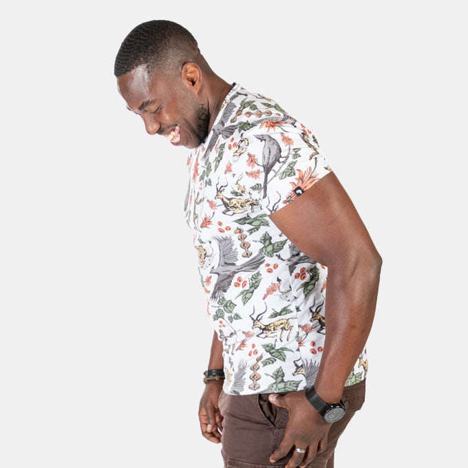 Men's Lucky Hunt T-Shirt with African Bushveld