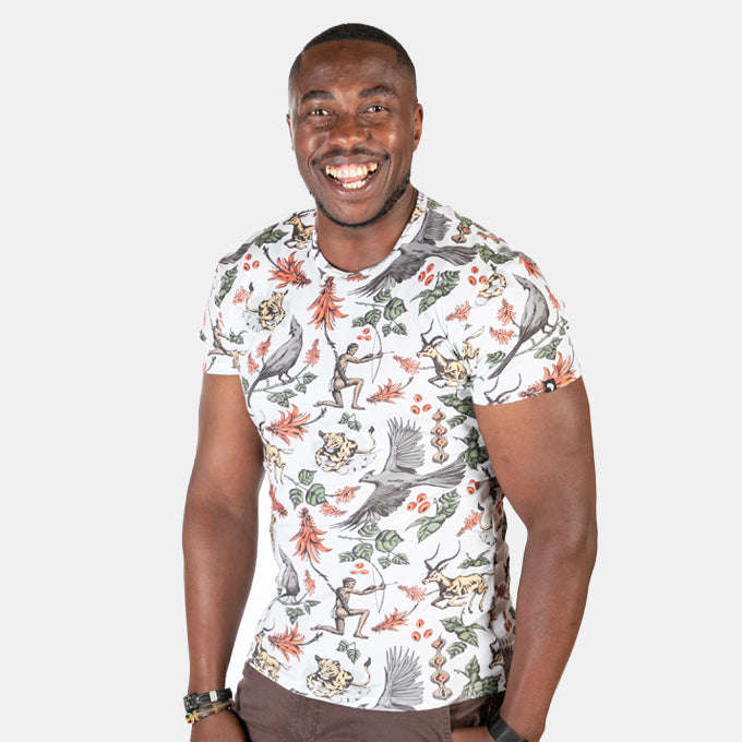 Men's Lucky Hunt T-Shirt with African Bushveld