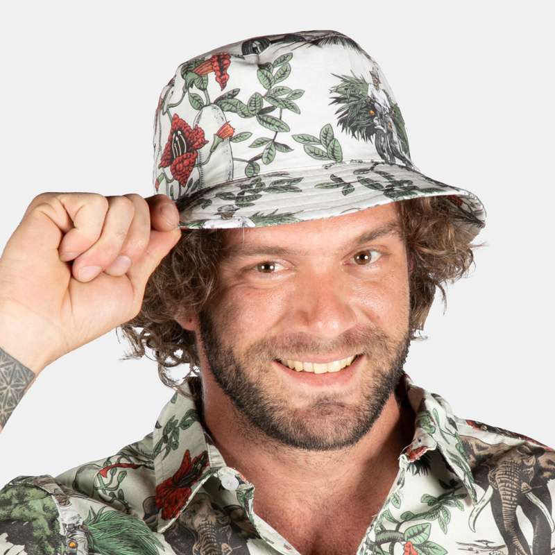 Sausage Tree Pattern Bucket Hat