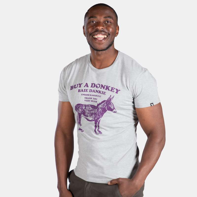 Men's Buy A Donkey Slim Fit T-Shirt