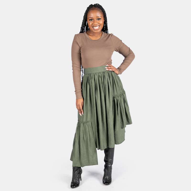 Ladies' Asymmetric Frill Skirt