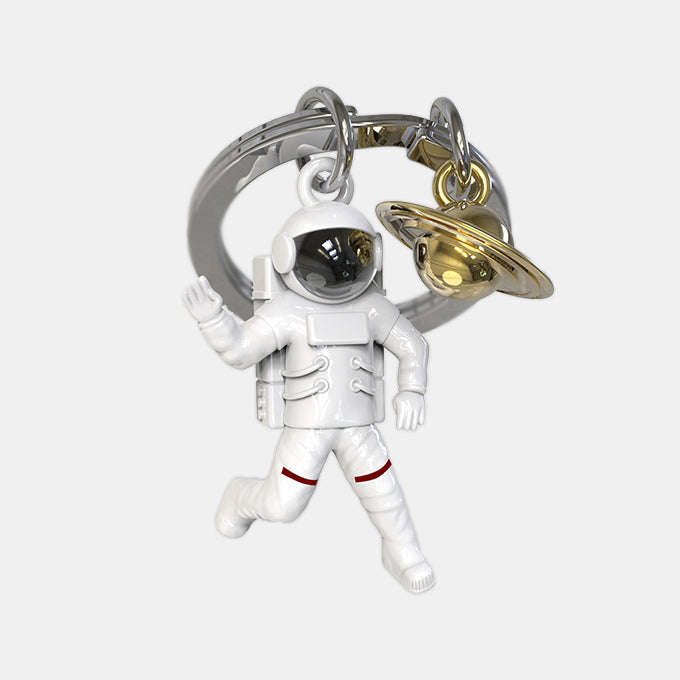 Miniature 3D Astronaut Metal Keyring