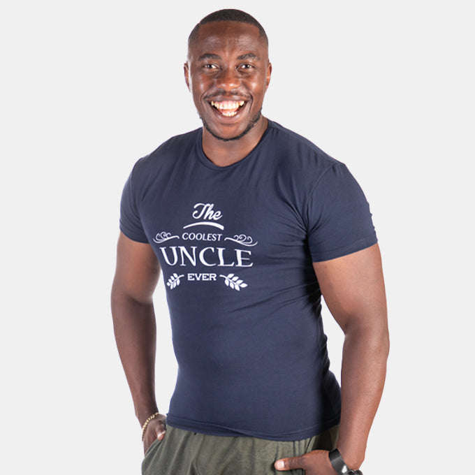 Men's Coolest Uncle Ever T-Shirt Printed Design On Front