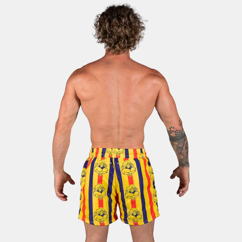 Men's Happy Chappie Swim Shorts with Drawstring