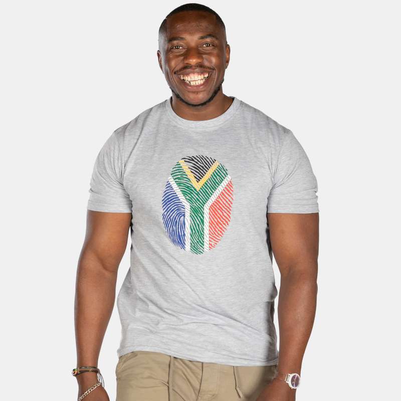 Men's South African Unique Fingerprint T-Shirt