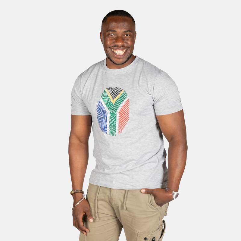Men's South African Unique Fingerprint T-Shirt