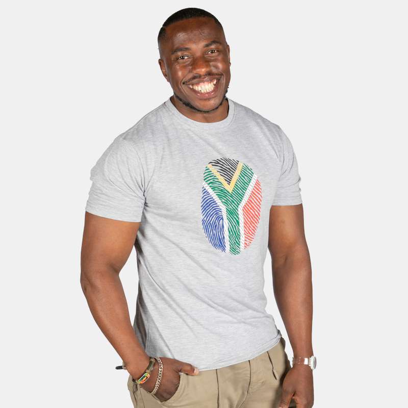 Men's South African Unique Fingerprint T-Shirt