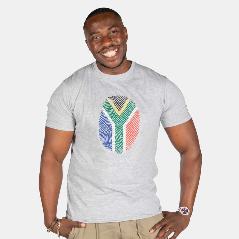 Men's South African Unique Fingerprint T-Shirt
