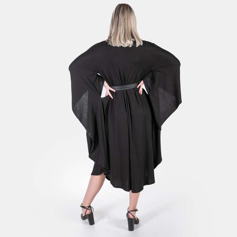 Women's Batwing Jersey Dress Soft Knit Winter Style