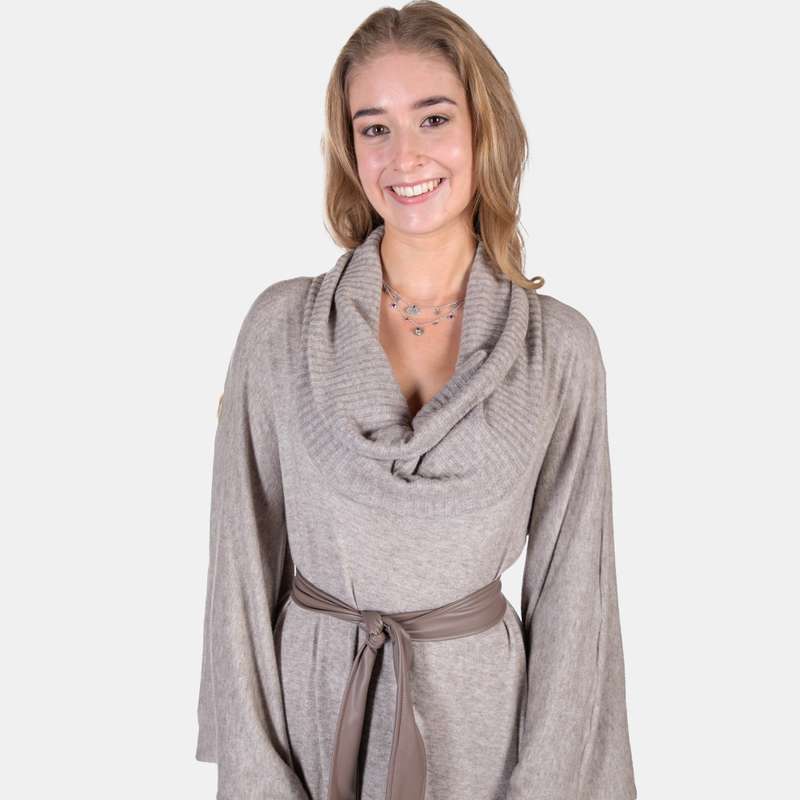 Women's Batwing Jersey Dress Soft Knit Winter Style