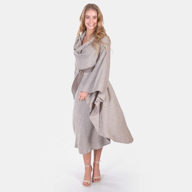 Women's Batwing Jersey Dress Soft Knit Winter Style