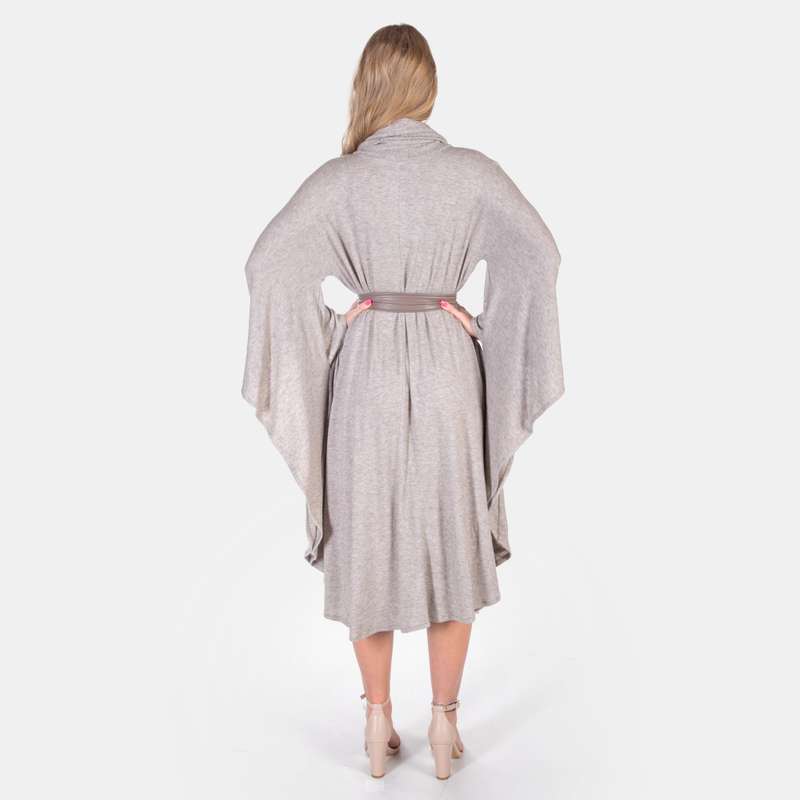 Women's Batwing Jersey Dress Soft Knit Winter Style