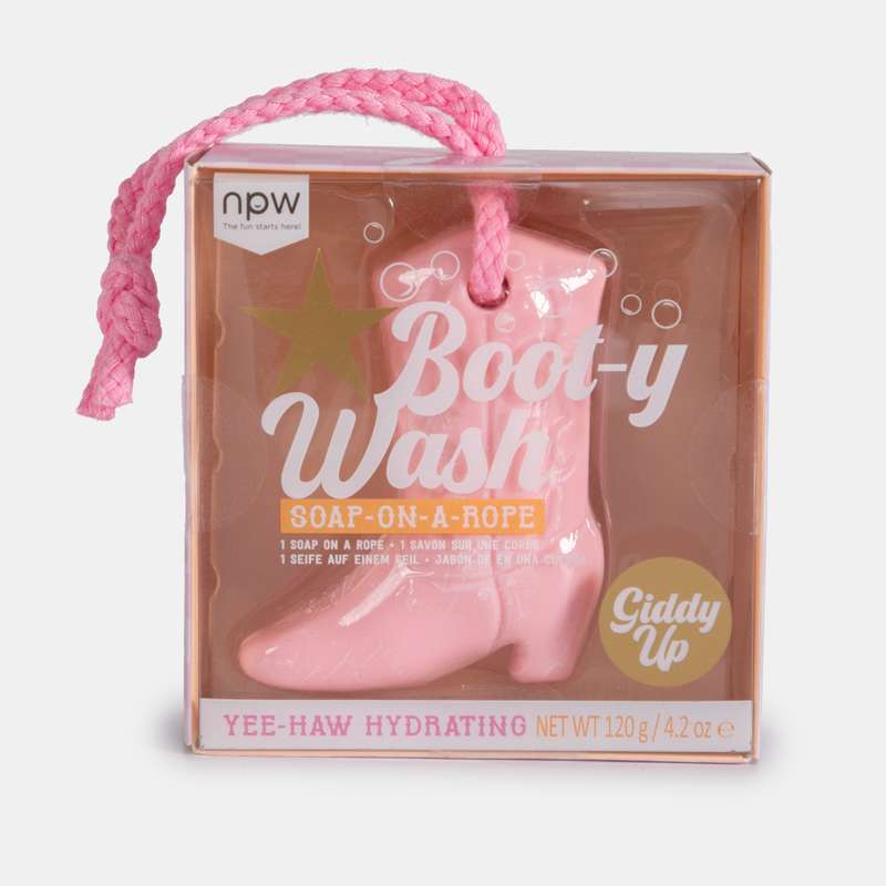 Fun Gift Booty Wash Soap Shaped Like A Boot On A Rope