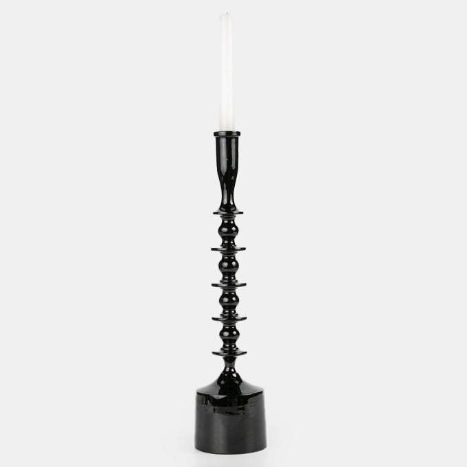 Small Curvy Enamel Candle Holder