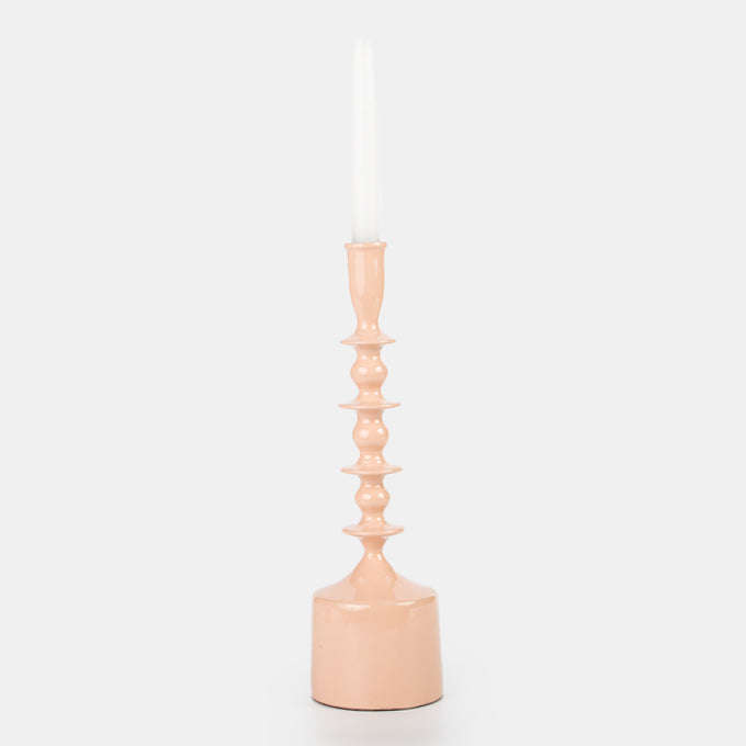 Small Curvy Enamel Candle Holder