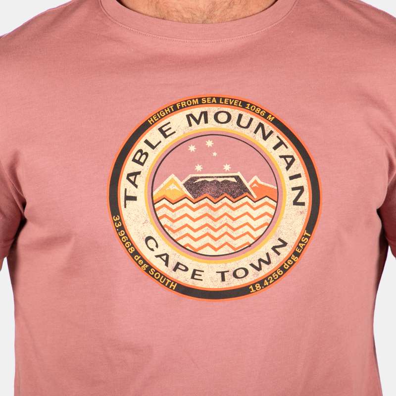 Men's Crew Neck Cape Town Coordinates Short-Sleeve T-Shirt