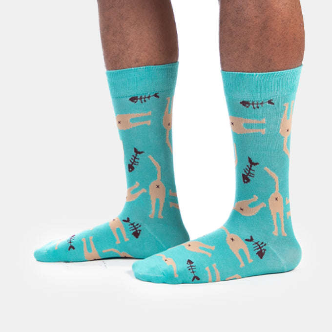 Men's Cat Butts Socks Funny Gift